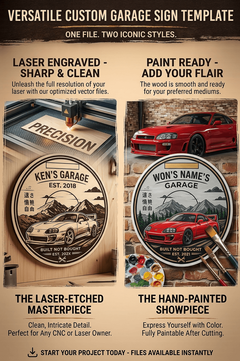 Custom car garage sign - Orgingrain.co
