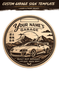 Custom car garage sign - Orgingrain.co
