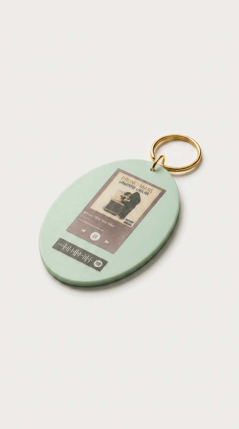 Custom Glasscode Spotify Keychain - Orgingrain.co