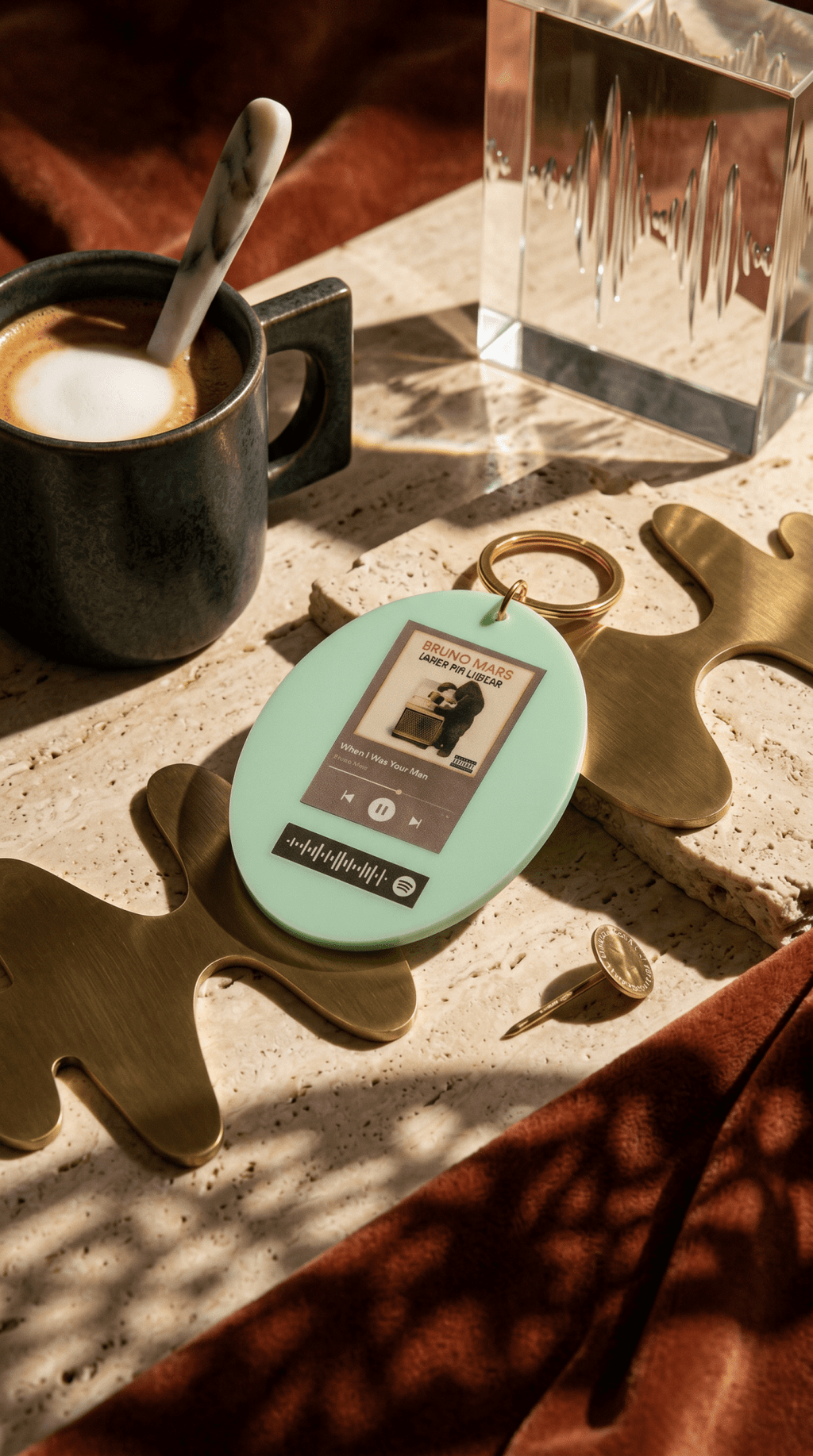 Custom Glasscode Spotify Keychain - Orgingrain.co