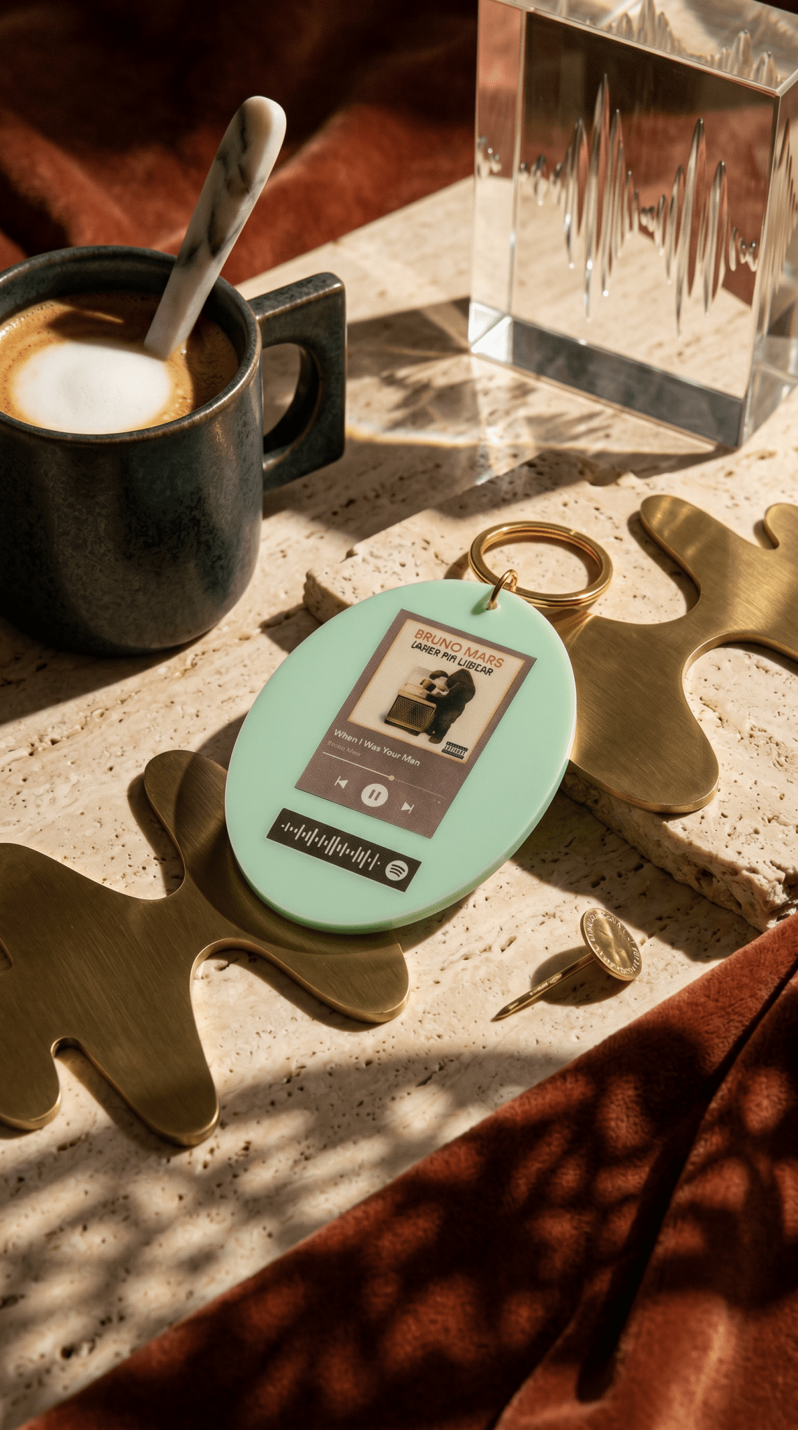 Custom Glasscode Spotify Keychain - Orgingrain.co