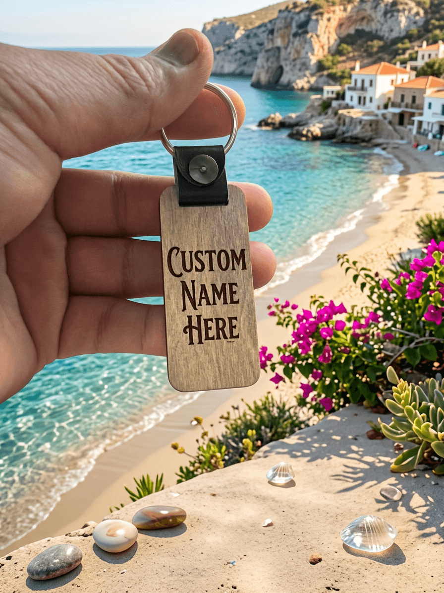 Custom name wood keychain - Orgingrain.co
