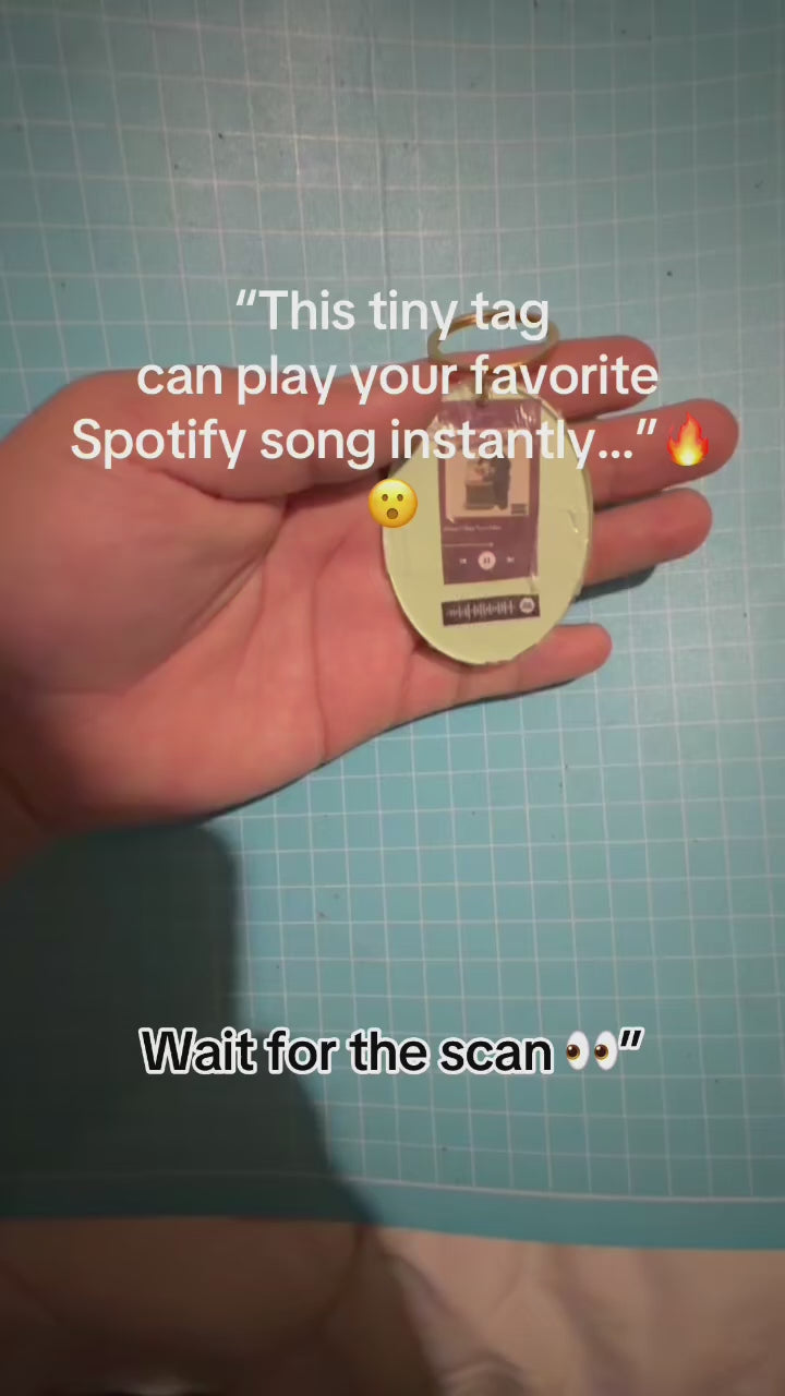 Custom Glasscode Spotify Keychain